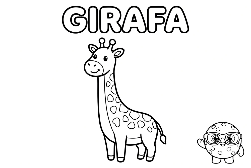 Página para colorir 2 — Animais da Selva do Bibi