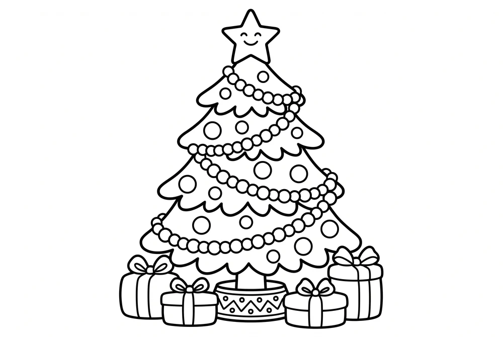 Página para colorir 1 — O Natal do Bibi