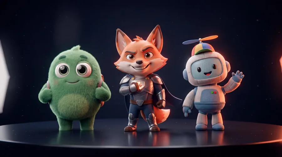 Criação de mascote e personagem 3D para marca